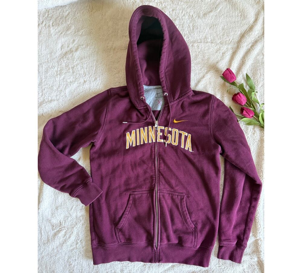Nike Sweatshirt Jacket Minnesota Collegiate Size Large